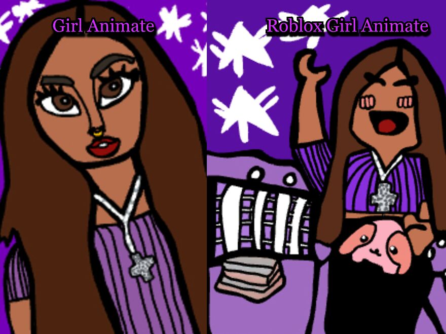 Girl Animate vs. Roblox Girl Animate