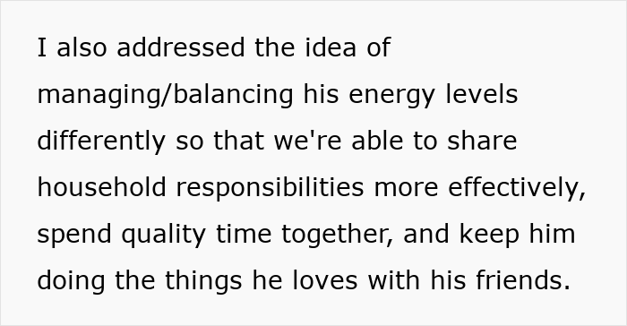 Text discussing energy management for sharing household responsibilities and balancing social activities. Text discussing energy management for sharing household responsibilities and balancing social activities.