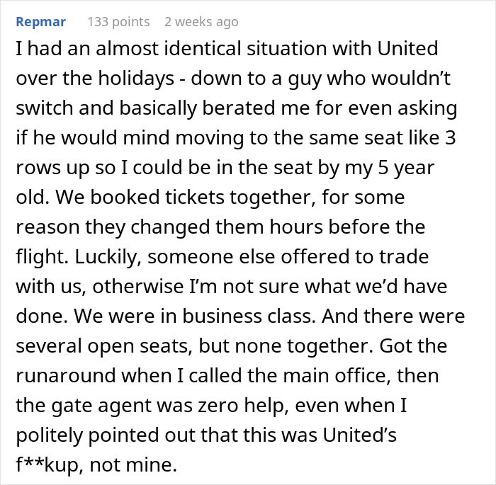 Seating Chaos Splits Family, Dad Battles Airline To Prevent 4YO Sitting Alone Seating Chaos Splits Family, Dad Battles Airline To Prevent 4YO Sitting Alone