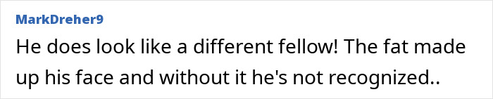Comment about Jason Biggs' weight loss transformation and unrecognizable appearance. Comment about Jason Biggs' weight loss transformation and unrecognizable appearance.