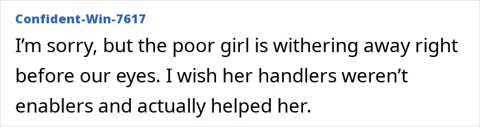 Text from an online forum discussing Ariana Grande, focusing on professional help and transformation. Text from an online forum discussing Ariana Grande, focusing on professional help and transformation.