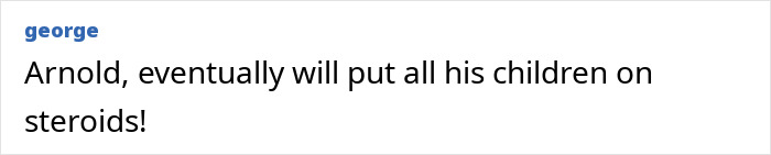 Comment discussing Arnold Schwarzenegger and weight loss journey. Comment discussing Arnold Schwarzenegger and weight loss journey.