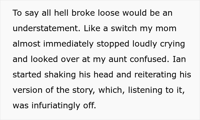 Text about a family argument over a brother's prank and its infuriating outcome. Text about a family argument over a brother's prank and its infuriating outcome.