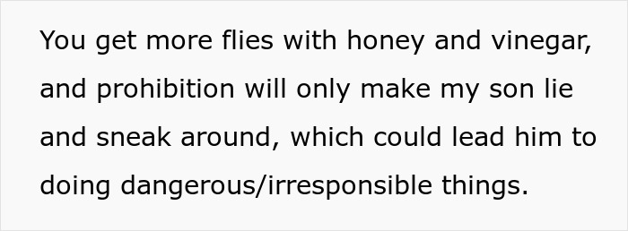 Text discussing a dad's concerns about his son sneaking around despite a relationship ban. Text discussing a dad's concerns about his son sneaking around despite a relationship ban.