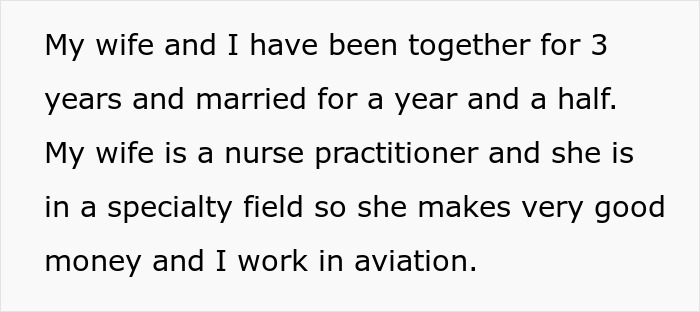 Text discussing a wife who flaunts money angrily reacting to her husband not mentioning his cousin's wealth. Text discussing a wife who flaunts money angrily reacting to her husband not mentioning his cousin's wealth.