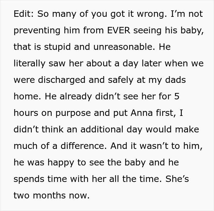 Text message explaining why husband prioritized female friend over newborn's birth. Text message explaining why husband prioritized female friend over newborn's birth.
