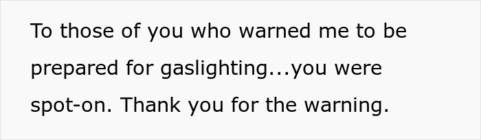 Text discussing being warned about gaslighting related to medical expertise challenges. Text discussing being warned about gaslighting related to medical expertise challenges.