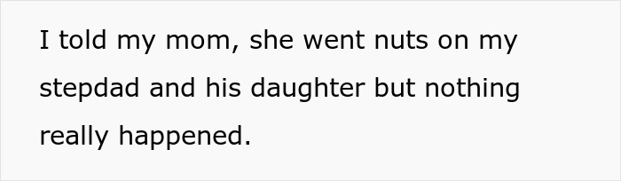 Text discussing tension between a mom, stepdaughter, and teen choosing dad's house. Text discussing tension between a mom, stepdaughter, and teen choosing dad's house.