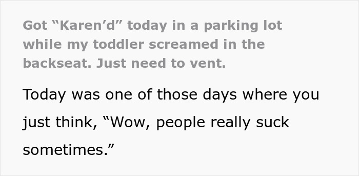 ‘Karen’ Tries To Intimidate Immigrant Woman With A Child In Parking Lot, But The Lady Stays Strong ‘Karen’ Tries To Intimidate Immigrant Woman With A Child In Parking Lot, But The Lady Stays Strong