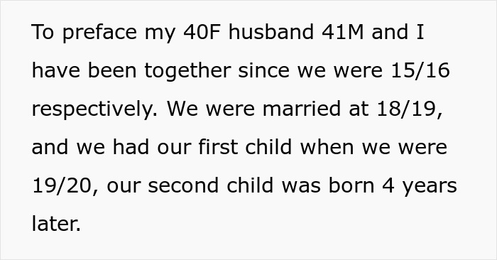Text about a long-term relationship and family milestones starting from teenage years. Text about a long-term relationship and family milestones starting from teenage years.