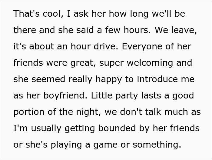 Text from a story about a guy's expensive trip to visit his long-distance girlfriend, who spends little time with him. Text from a story about a guy's expensive trip to visit his long-distance girlfriend, who spends little time with him.