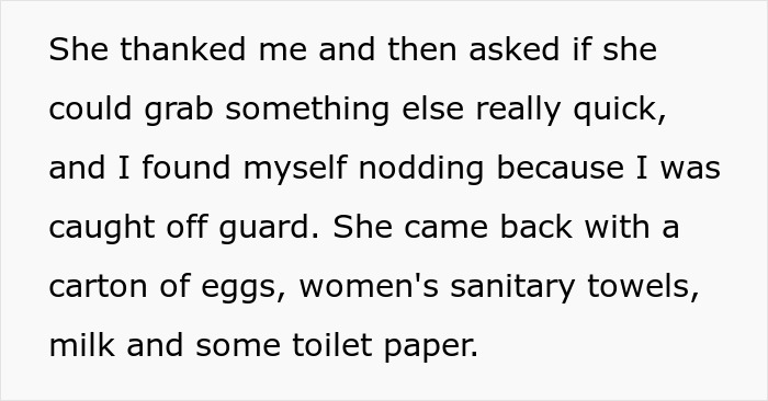 Text from a story about a good deed leading to an unexpected charity event. Text from a story about a good deed leading to an unexpected charity event.