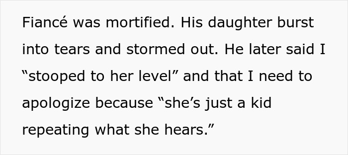 Text about fiancé and daughter conflict mentioning gold digger tensions. Text about fiancé and daughter conflict mentioning gold digger tensions.