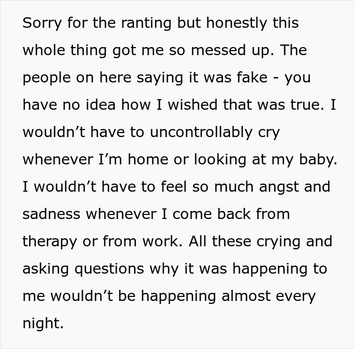 Text detailing emotional distress of fiancée exposing partner's betrayal, referencing fake claims and recurring sadness. Text detailing emotional distress of fiancée exposing partner's betrayal, referencing fake claims and recurring sadness.