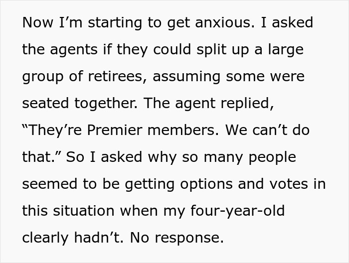 Seating Chaos Splits Family, Dad Battles Airline To Prevent 4YO Sitting Alone Seating Chaos Splits Family, Dad Battles Airline To Prevent 4YO Sitting Alone