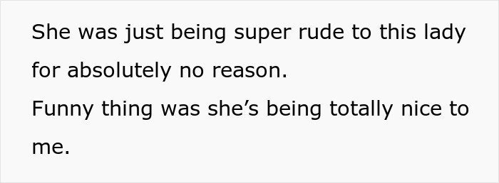 Text explaining a woman's rude behavior towards a waitress for no reason during a date. Text explaining a woman's rude behavior towards a waitress for no reason during a date.