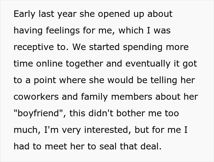 Text about a guy traveling to meet his long-distance girlfriend, who he's interested in sealing a deal with. Text about a guy traveling to meet his long-distance girlfriend, who he's interested in sealing a deal with.