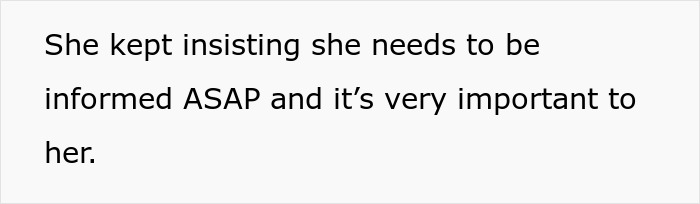 Text screenshot about a woman's decision to keep pregnancy news private from her overbearing mother-in-law. Text screenshot about a woman's decision to keep pregnancy news private from her overbearing mother-in-law.