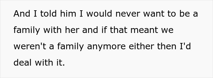 Text message expressing reluctance to be a second mom, highlighting family challenges. Text message expressing reluctance to be a second mom, highlighting family challenges.