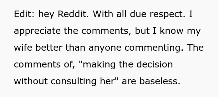 Text post reading a Reddit edit about a hubby confronting family over treatment of pregnant wife and banning them from birth until apology. Text post reading a Reddit edit about a hubby confronting family over treatment of pregnant wife and banning them from birth until apology.
