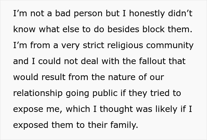 Text from a person worried about fallout from dating a married Reddit mod. Text from a person worried about fallout from dating a married Reddit mod.