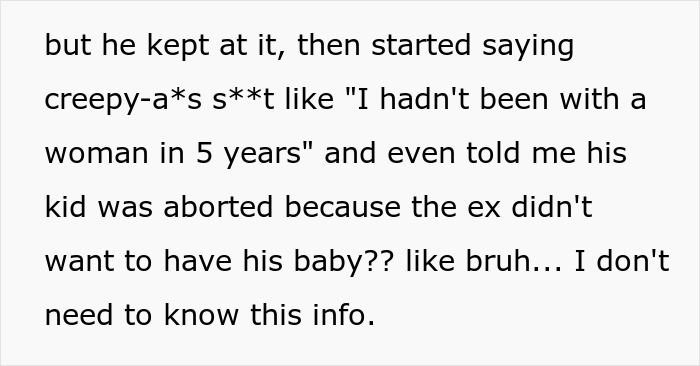 Text message showing oversharing details, including personal relationships and sensitive life events. Text message showing oversharing details, including personal relationships and sensitive life events.