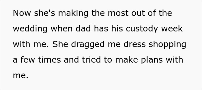 Text about a woman trying to bond with her fiancé’s daughter during wedding planning efforts. Text about a woman trying to bond with her fiancé’s daughter during wedding planning efforts.