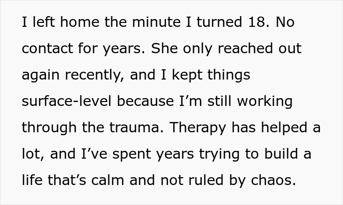Text reveals daughter's struggles from trauma; therapy aids her peaceful life-building journey after being called a "waste of space. Text reveals daughter's struggles from trauma; therapy aids her peaceful life-building journey after being called a "waste of space.