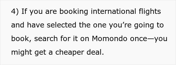 Text tip for scoring affordable flights by searching selected bookings on Momondo for deals. Text tip for scoring affordable flights by searching selected bookings on Momondo for deals.