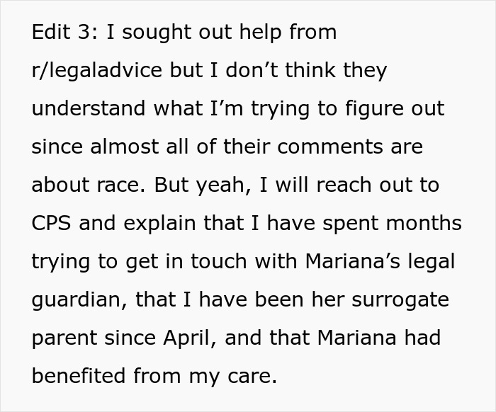 Woman seeks legal advice after friend disappears, leaving her as surrogate parent for months. Woman seeks legal advice after friend disappears, leaving her as surrogate parent for months.
