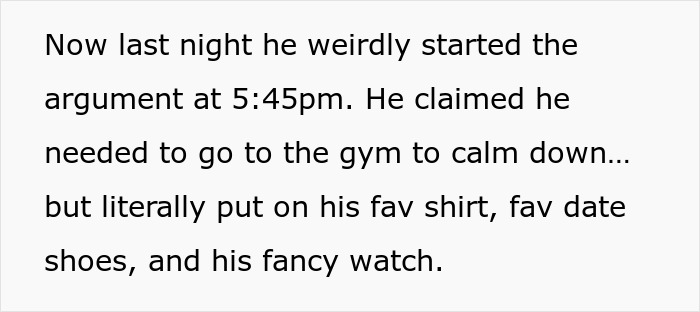 Text about a guy's weird behavior and dress choice for the gym raises questions about his motives. Text about a guy's weird behavior and dress choice for the gym raises questions about his motives.