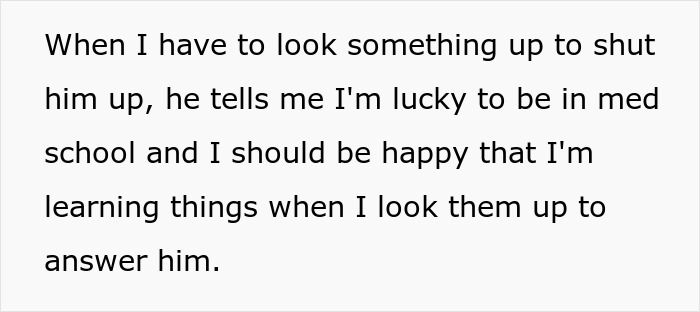 Text from an image highlighting a relationship struggle and medical expertise challenges. Text from an image highlighting a relationship struggle and medical expertise challenges.