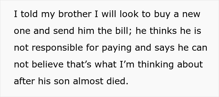 Text about negligent dad refusing responsibility after nephew’s near drowning, uncle steps in as lifeguard to save him.