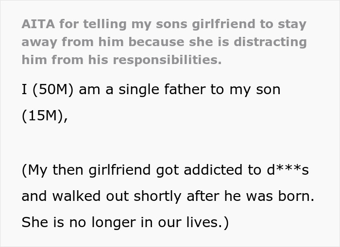 Dad talks about banning son from seeing girlfriend due to slipping grades and reasons for his decision. Dad talks about banning son from seeing girlfriend due to slipping grades and reasons for his decision.