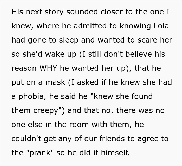 Brother's prank on girlfriend with a mask, family urges breakup after her reaction. Brother's prank on girlfriend with a mask, family urges breakup after her reaction.