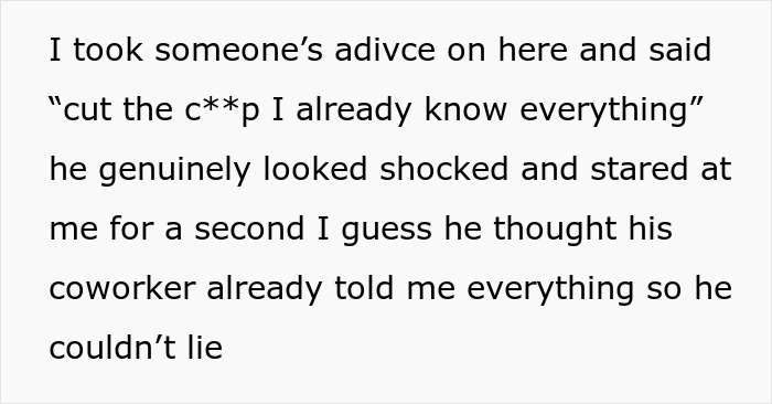 Text message exchange where a woman shares bold advice, leaving her ex shocked after a breakup. Text message exchange where a woman shares bold advice, leaving her ex shocked after a breakup.