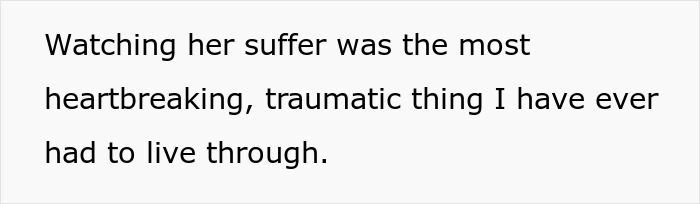 Text expressing heartbreak over a dying dog's suffering, highlighting emotional trauma experienced. Text expressing heartbreak over a dying dog's suffering, highlighting emotional trauma experienced.