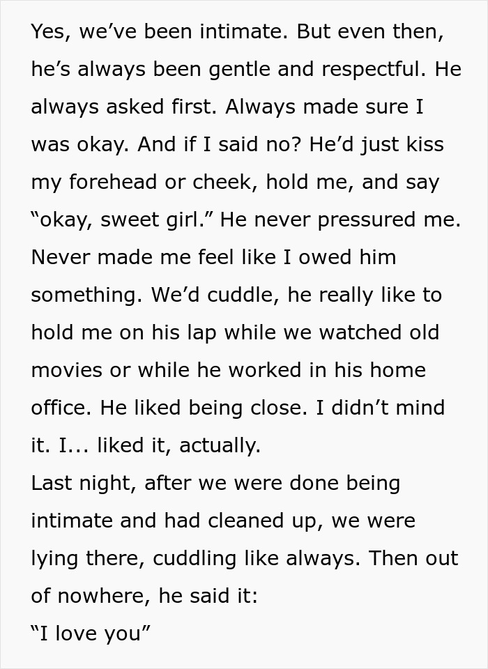 Text of a heartfelt confession from a sugar daddy expressing love. Text of a heartfelt confession from a sugar daddy expressing love.