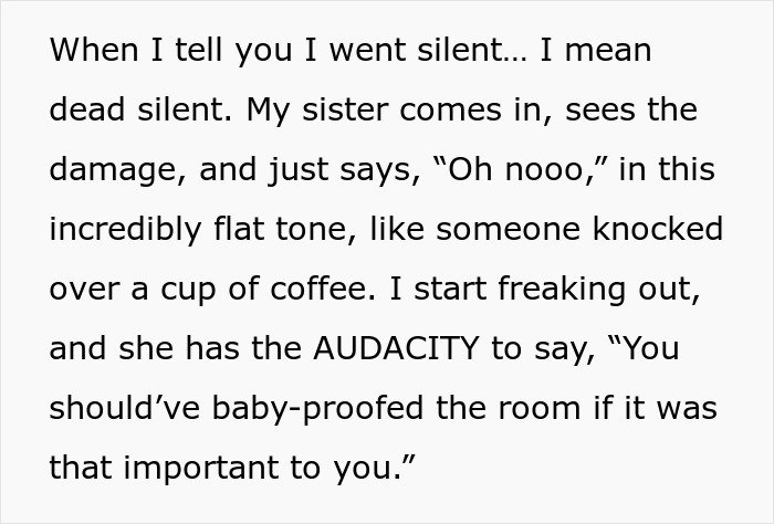 Text message discussing damages and drama after hosting sister and nephew. Text message discussing damages and drama after hosting sister and nephew.