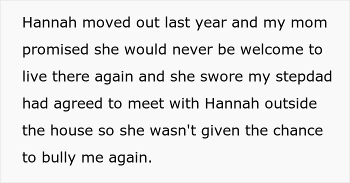 Text from a story about a mom letting her pregnant stepdaughter move back in, despite past issues. Text from a story about a mom letting her pregnant stepdaughter move back in, despite past issues.