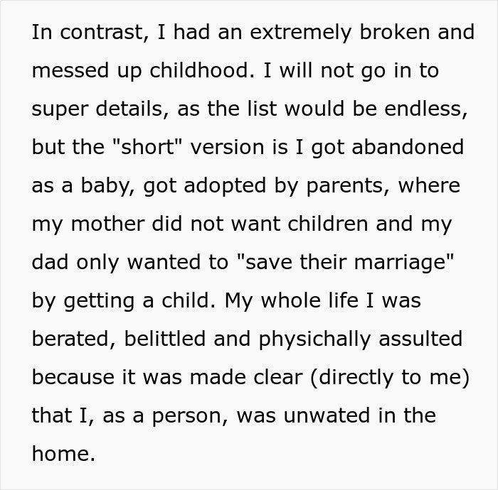 Text recounting a difficult childhood with adoption and family issues. Text recounting a difficult childhood with adoption and family issues.