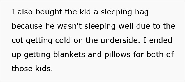 Text about helping kids with a sleeping bag and blankets for better comfort. Text about helping kids with a sleeping bag and blankets for better comfort.