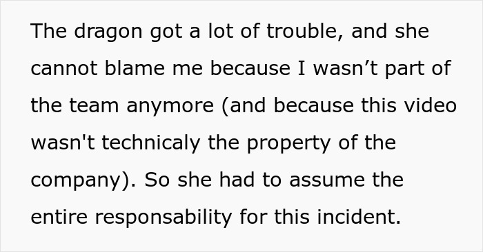 Text discussing consequences faced by event manager after a team incident. Text discussing consequences faced by event manager after a team incident.