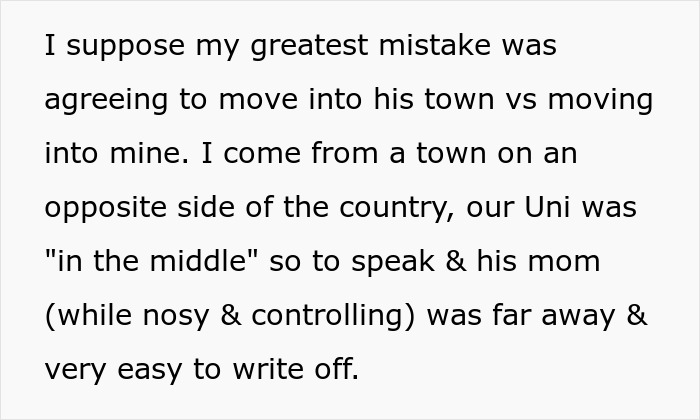 Mom-to-be discusses moving towns and dealing with her controlling mother-in-law in a candid text excerpt. Mom-to-be discusses moving towns and dealing with her controlling mother-in-law in a candid text excerpt.