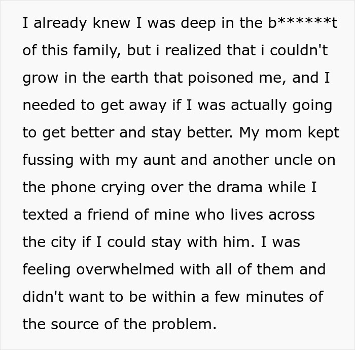 Text excerpt discussing family tension and conflict after prank incident. Text excerpt discussing family tension and conflict after prank incident.