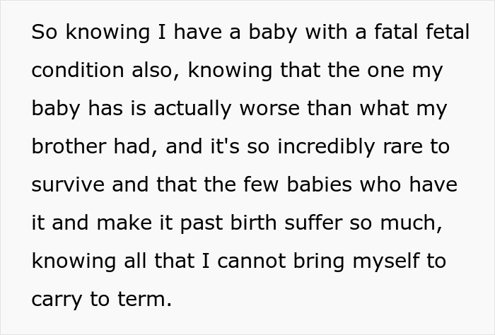Woman Decides To Terminate Pregnancy So Baby With Fatal Abnormalities Won't Suffer, Mom Is Livid Woman Decides To Terminate Pregnancy So Baby With Fatal Abnormalities Won't Suffer, Mom Is Livid
