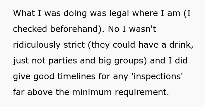 Text discussing legality and guidelines of a landlord being discreet about their identity. Text discussing legality and guidelines of a landlord being discreet about their identity.