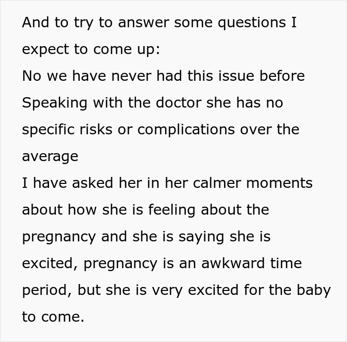 Text discussing pregnancy emotions and risks during an awkward time. Text discussing pregnancy emotions and risks during an awkward time.