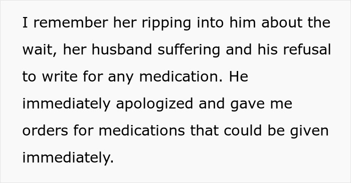 Furious wife confronts doctor over suffering patient until nurse intervenes. Furious wife confronts doctor over suffering patient until nurse intervenes.