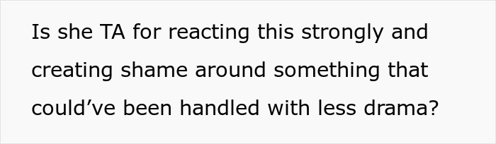 Text on a white background asking if someone is the antagonist for reacting strongly and creating shame around a grooming drama. Text on a white background asking if someone is the antagonist for reacting strongly and creating shame around a grooming drama.